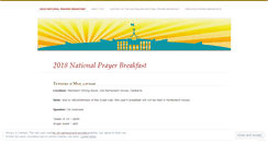 Desktop Screenshot of nationalprayerbreakfast.org